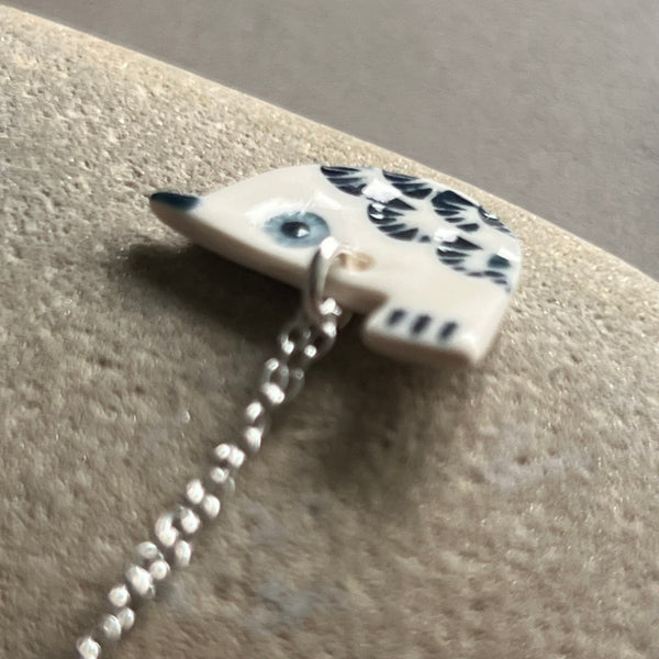 Porcelain Wren Necklace - Seconds Sale
