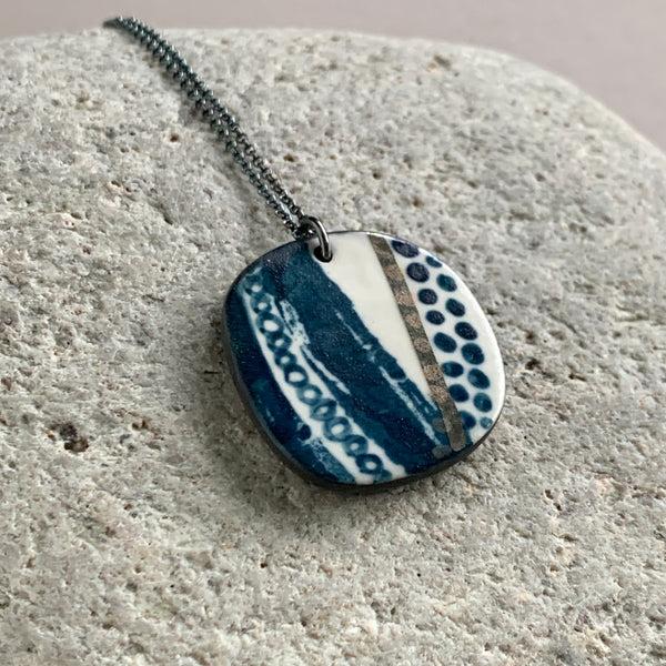 Seed Pod Lustre Necklace #2