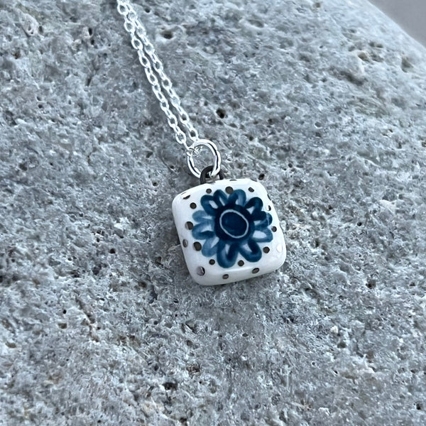 Square Flower Necklace
