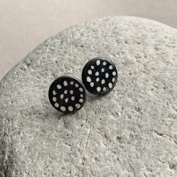 Large Monochrome Studs #8