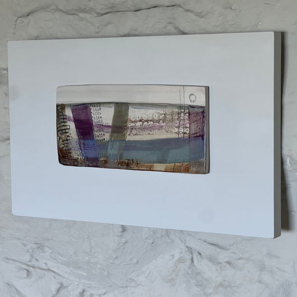 Olion y Môr / Sea Traces : Abstract Stoneware Landscape Wall Piece