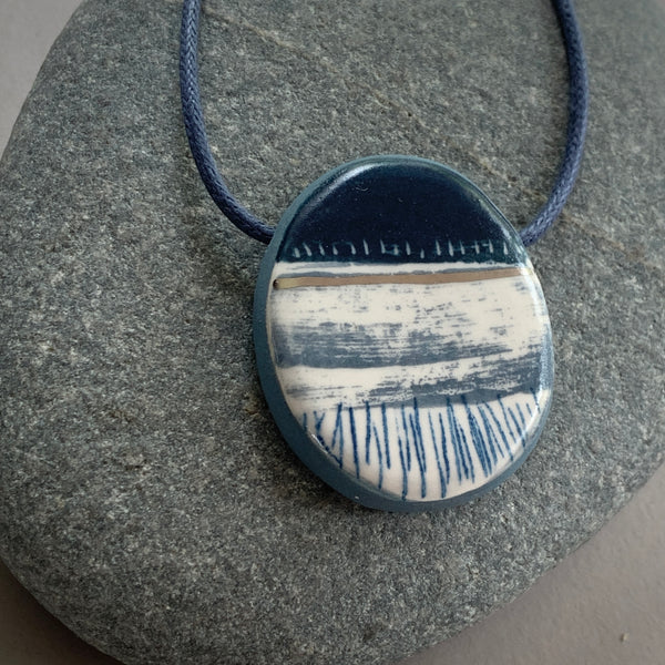 Single Landscape Bead Necklace