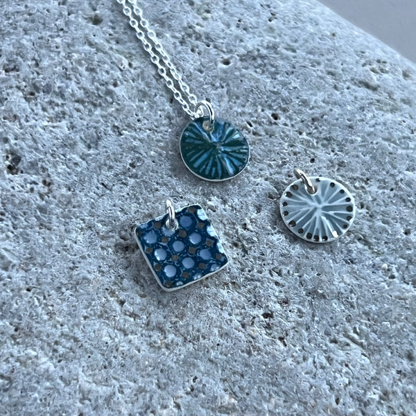 Mix & Match Mini Pendant Set - Teal and Cloud