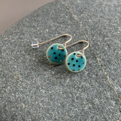 Aqua Dots Earrings