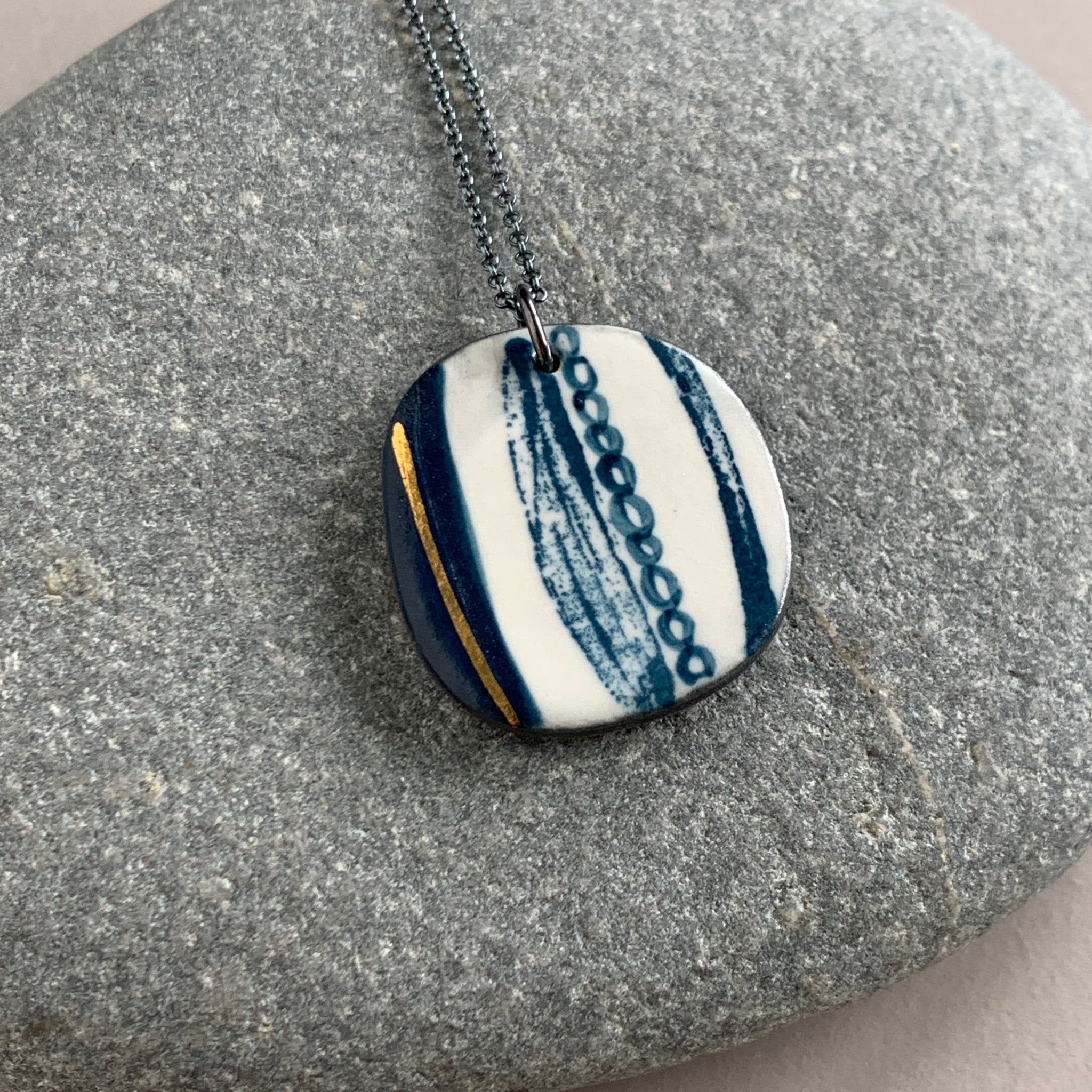 Seed Pod Lustre Necklace #3