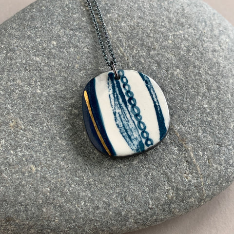 Seed Pod Lustre Necklace #3