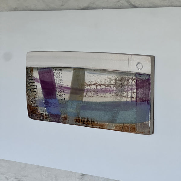 Olion y Môr / Sea Traces : Abstract Stoneware Landscape Wall Piece