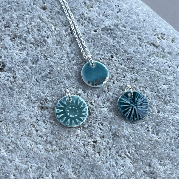Mix & Match Mini Pendant Set - Teal and Green