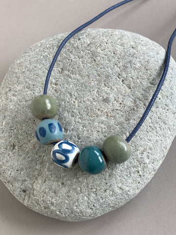 Small Pebble Beads Necklace #1