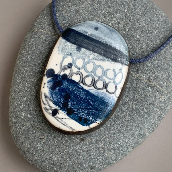 Large Single Landscape Bead Necklace