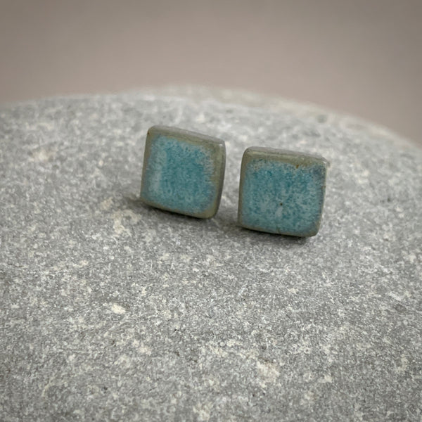 Square Seafoam Studs