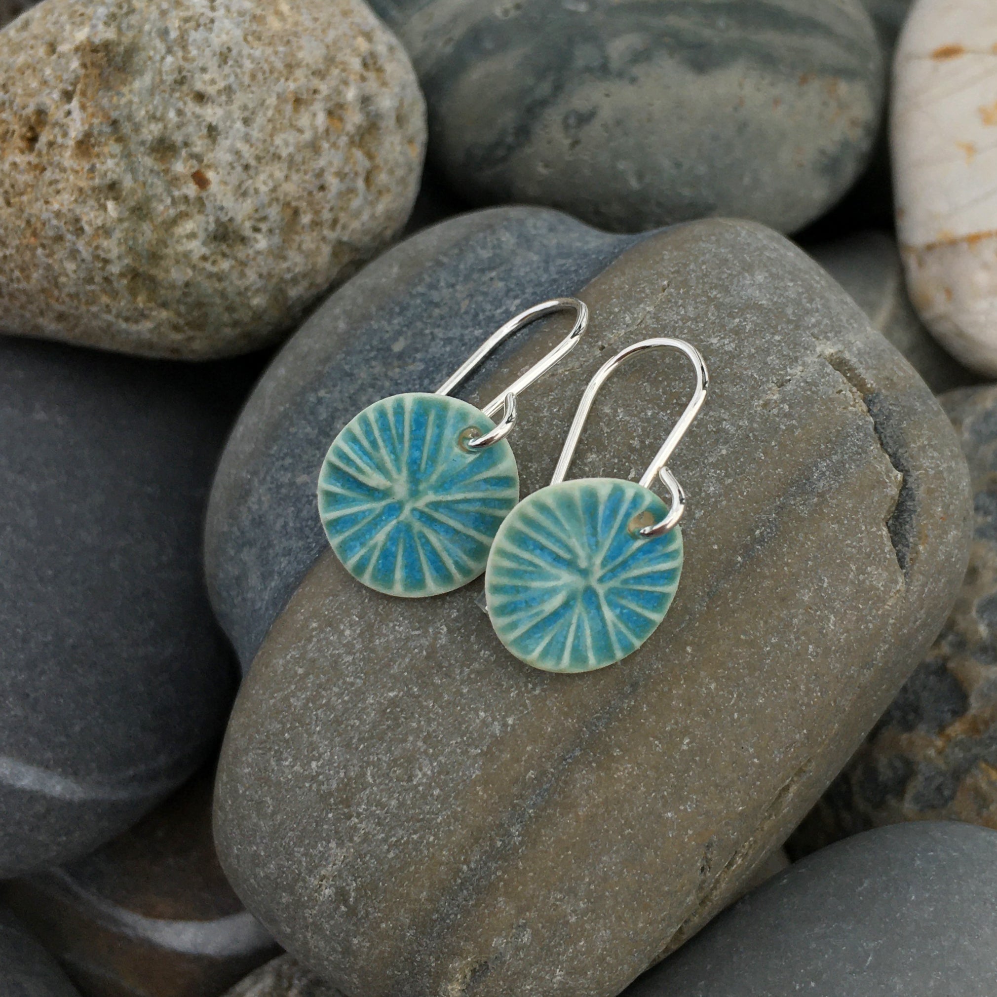 Aqua Star Earrings