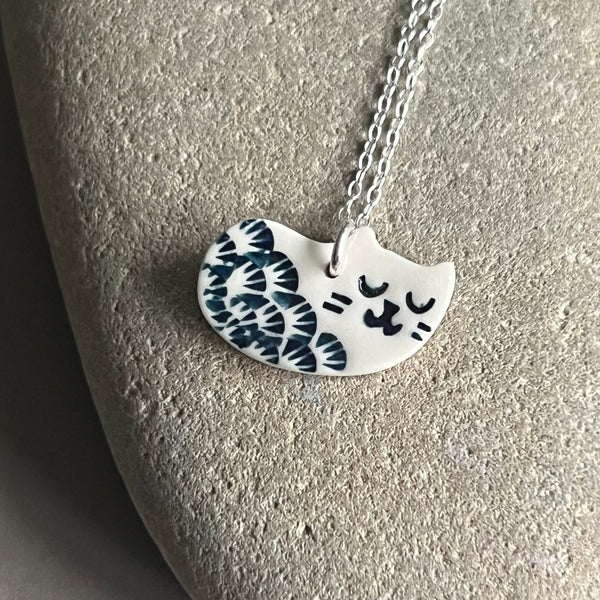 White Cat Necklace - Seconds Sale