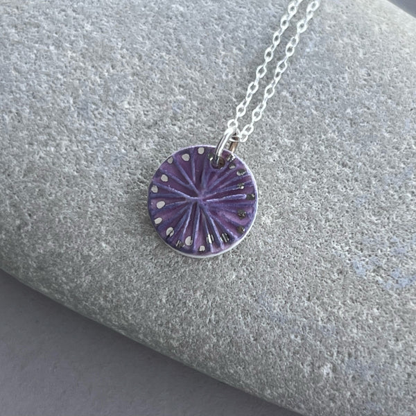 Berry & Platinum Star Pendant