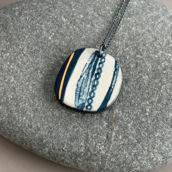 Seed Pod Lustre Necklace #3