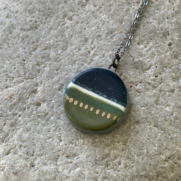 Large Landscape Charm Necklace - Seconds Sale