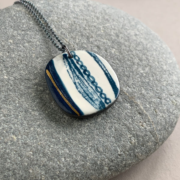 Seed Pod Lustre Necklace #3