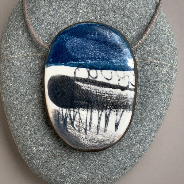 Large Single Landscape Bead Necklace