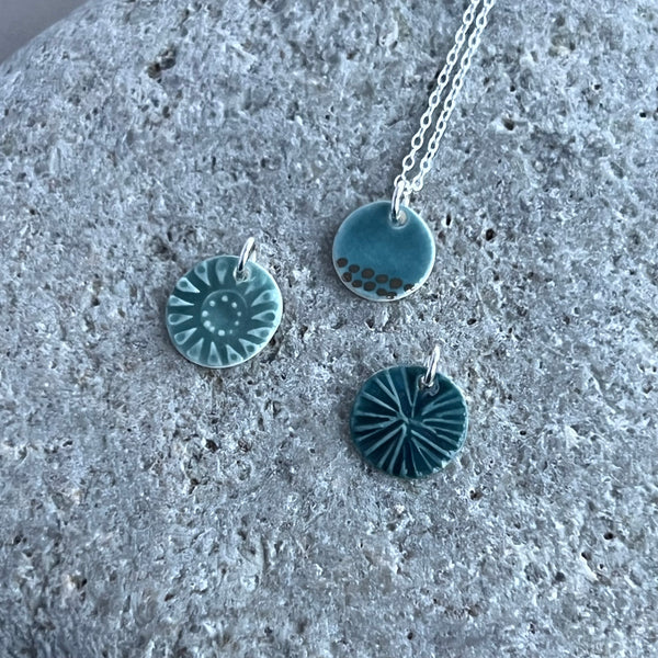 Mix & Match Mini Pendant Set - Teal and Green