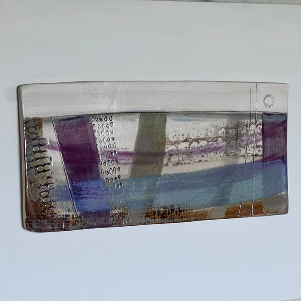 Olion y Môr / Sea Traces : Abstract Stoneware Landscape Wall Piece