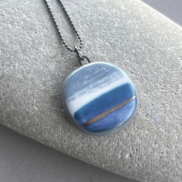 Large Landscape Charm Necklace - Seconds Sale