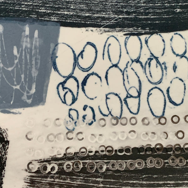 Snow Fields 1 // Abstract Stoneware Landscape