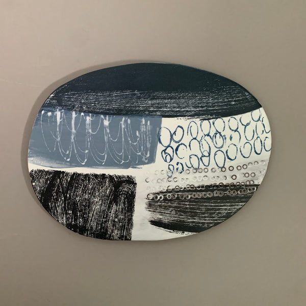 Snow Fields 1 // Abstract Stoneware Landscape