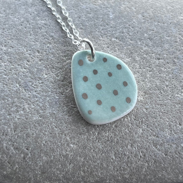 Seafoam & Platinum Necklace
