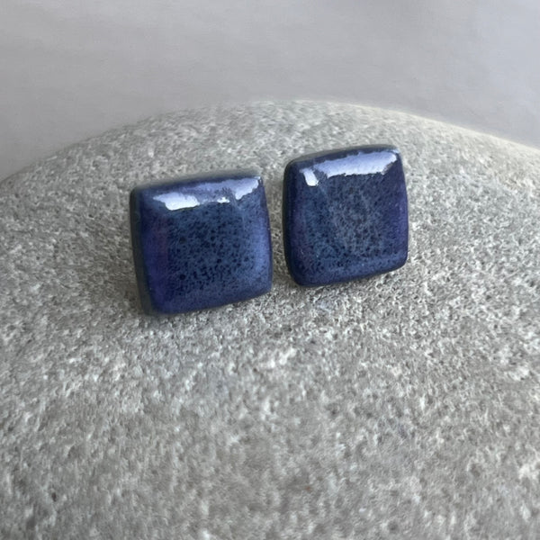 Bilberry Square Studs - Seconds Sale