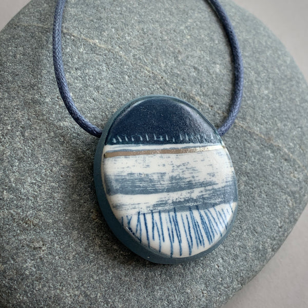 Single Landscape Bead Necklace