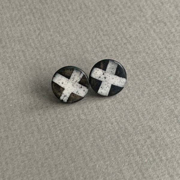 Large Monochrome Studs #7
