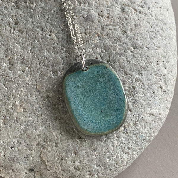 Large Seafoam Pebble Necklace - Seconds Sale