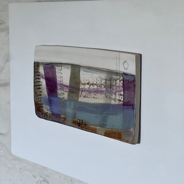 Olion y Môr / Sea Traces : Abstract Stoneware Landscape Wall Piece