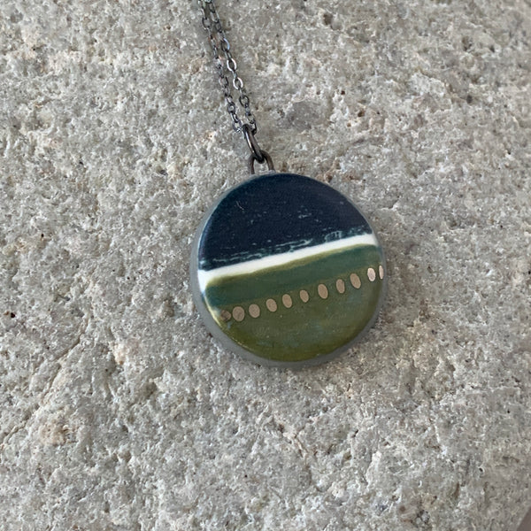 Large Landscape Charm Necklace - Seconds Sale