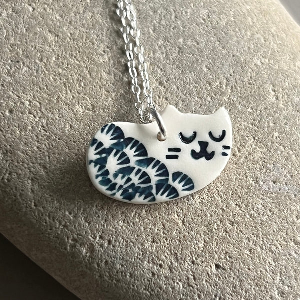 White Cat Necklace - Seconds Sale