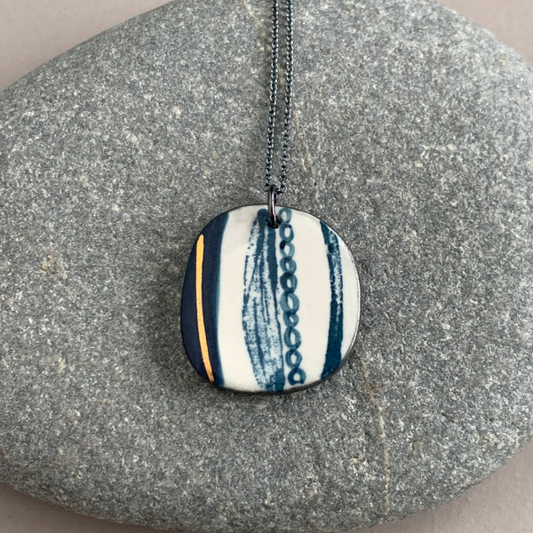 Seed Pod Lustre Necklace #3