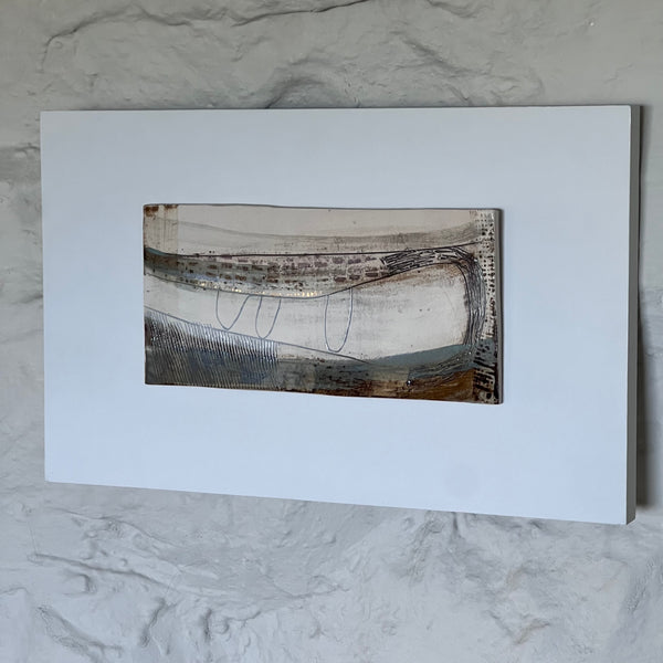 Llanw / Tide : Abstract Stoneware Landscape Wall Piece