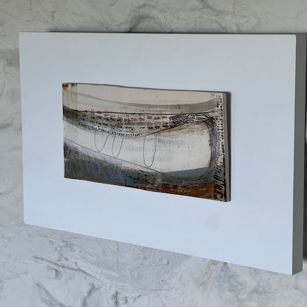 Llanw / Tide : Abstract Stoneware Landscape Wall Piece