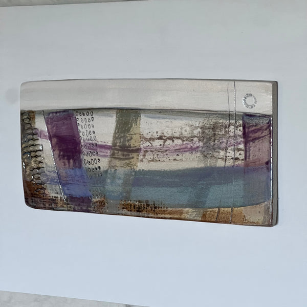 Olion y Môr / Sea Traces : Abstract Stoneware Landscape Wall Piece