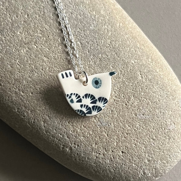 Porcelain Wren Necklace - Seconds Sale