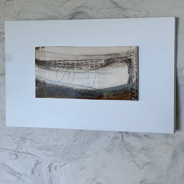 Llanw / Tide : Abstract Stoneware Landscape Wall Piece