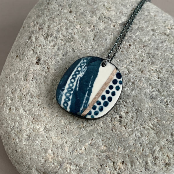 Seed Pod Lustre Necklace #2