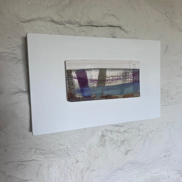 Olion y Môr / Sea Traces : Abstract Stoneware Landscape Wall Piece