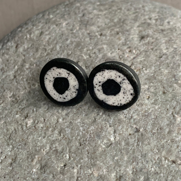 Large Monochrome Studs #6