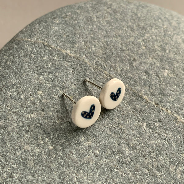 Heart Lustre Studs - Seconds Sale