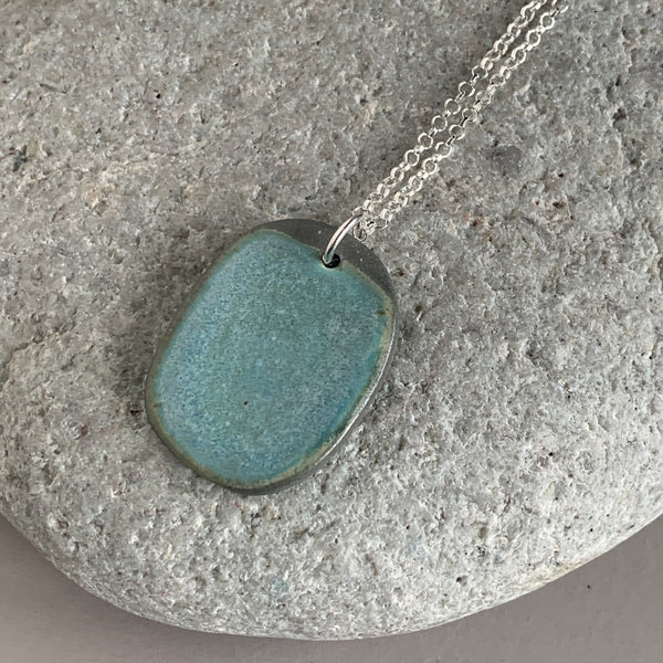 Large Seafoam Pebble Necklace - Seconds Sale