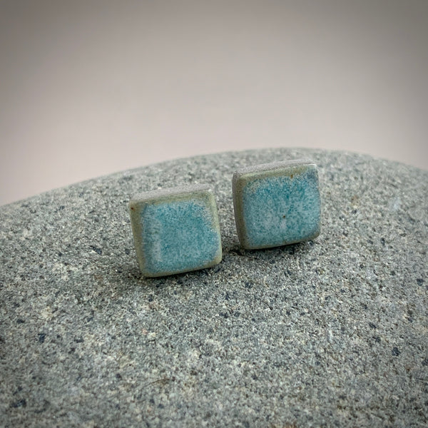 Square Seafoam Studs
