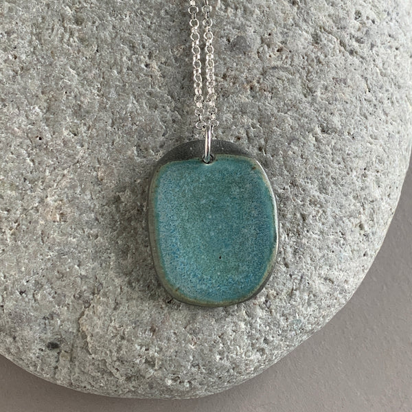 Large Seafoam Pebble Necklace - Seconds Sale