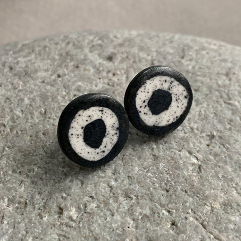 Large Monochrome Studs #6