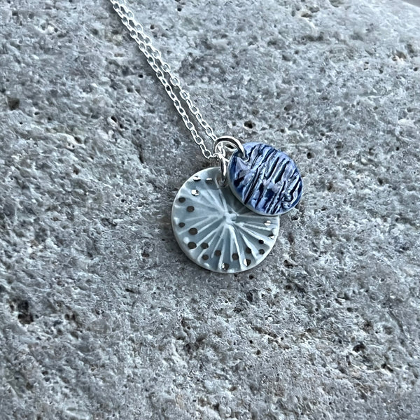 Cloud & Indigo Double Necklace